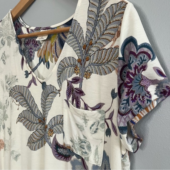 Soma Cool Nights Long Maxi Nightgown Sleep Shirt House Dress Size L Loungewear - Picture 3 of 9